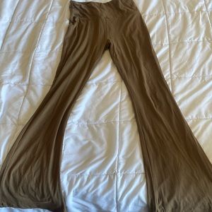 brown yoga pants